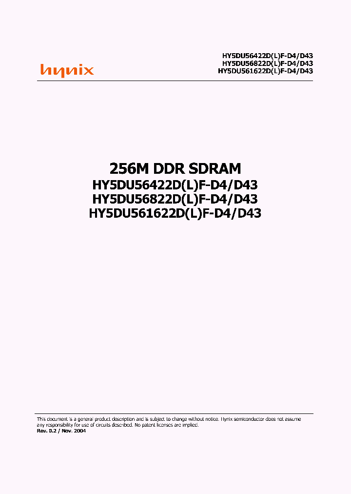 HY5DU56422DF-D4_6975902.PDF Datasheet