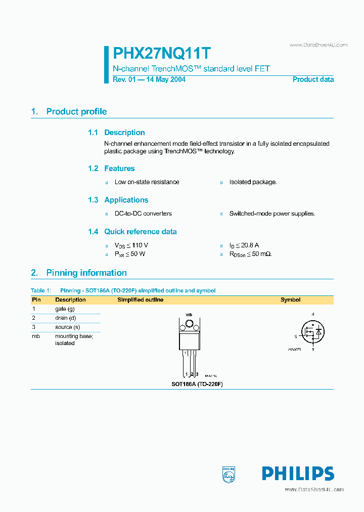 PHX27NQ11T_6980540.PDF Datasheet