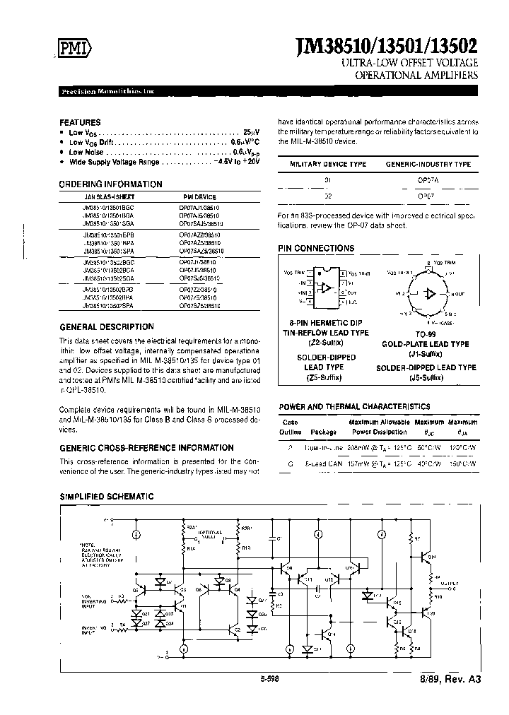 OP07AJ1_6982307.PDF Datasheet