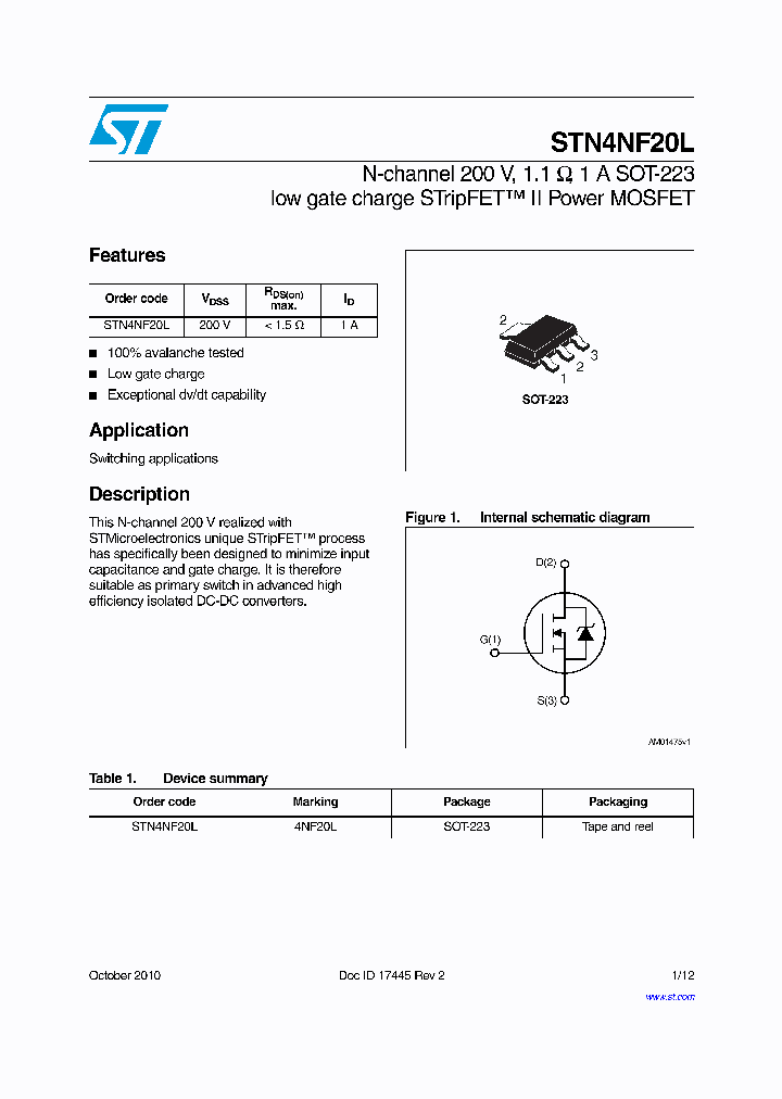 STN4NF20L_6983705.PDF Datasheet