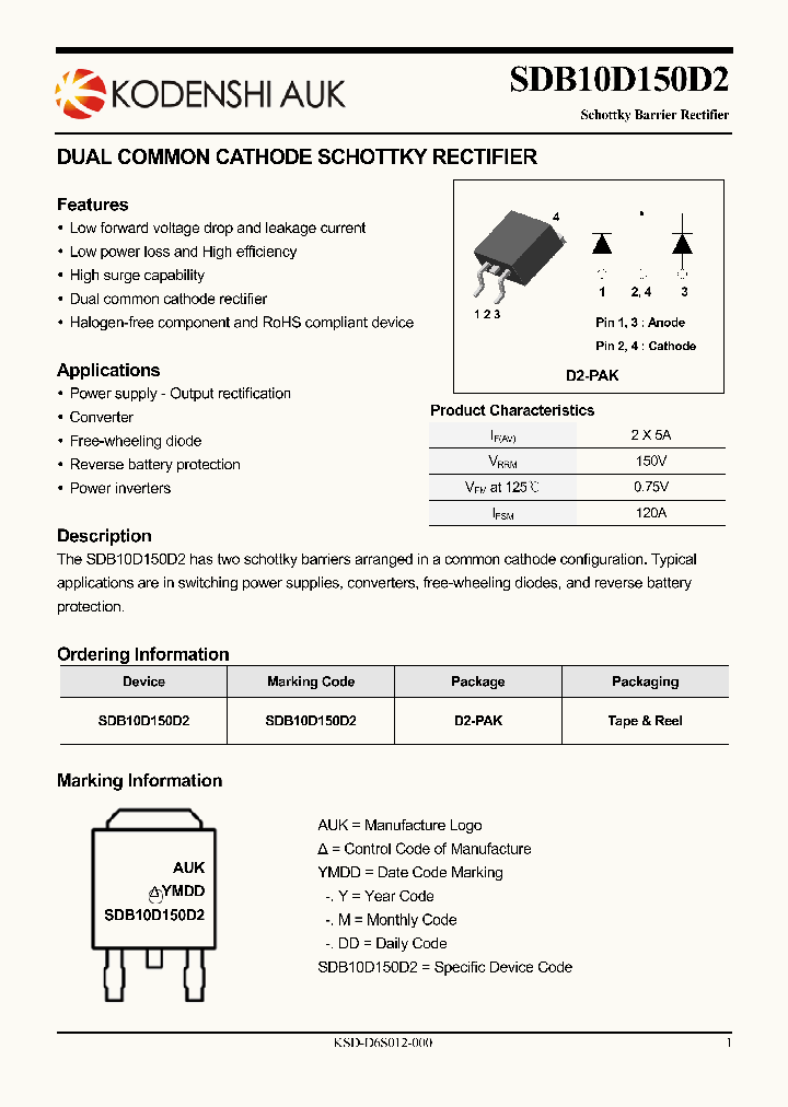 SDB10D150D2_6986164.PDF Datasheet