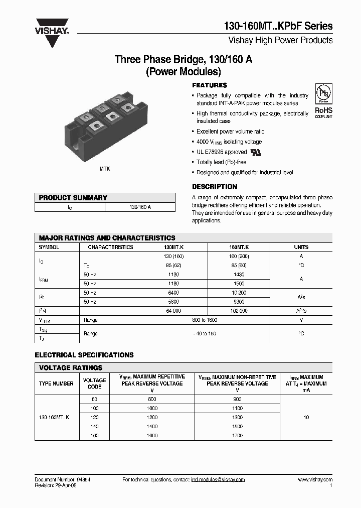 130-160MTKPBF_6988139.PDF Datasheet