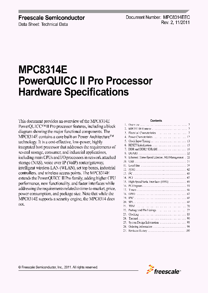 MPC8314ECVRADDA_6990297.PDF Datasheet