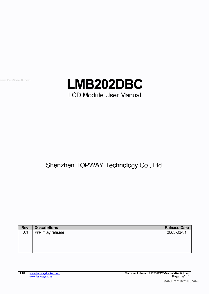 LMB202DBC_6993140.PDF Datasheet