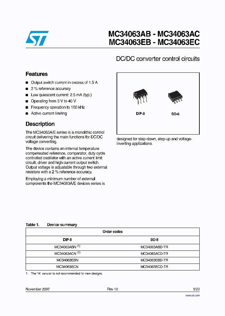 MC34063ABN_7002077.PDF Datasheet