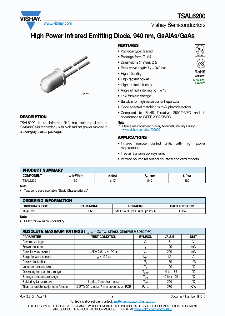 TSAL6200-ES21_7011999.PDF Datasheet