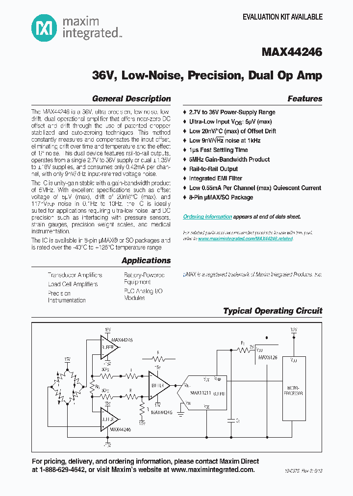 MAX44246ASA_7023725.PDF Datasheet