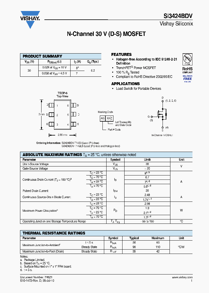 SI3424BDV-T1-GE3_7049547.PDF Datasheet