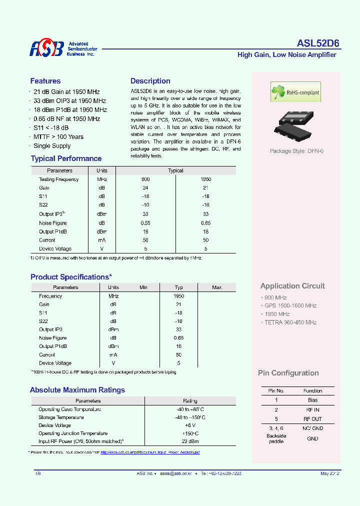 ASL52D6_7081258.PDF Datasheet