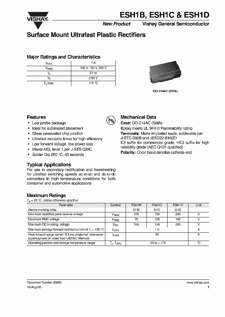 ESH1B-E3_7076536.PDF Datasheet