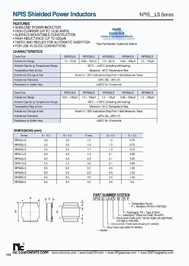 NPIS31LS100MTRF_7095130.PDF Datasheet