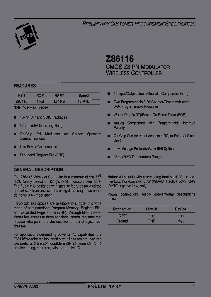 Z8611612PSC_7098285.PDF Datasheet