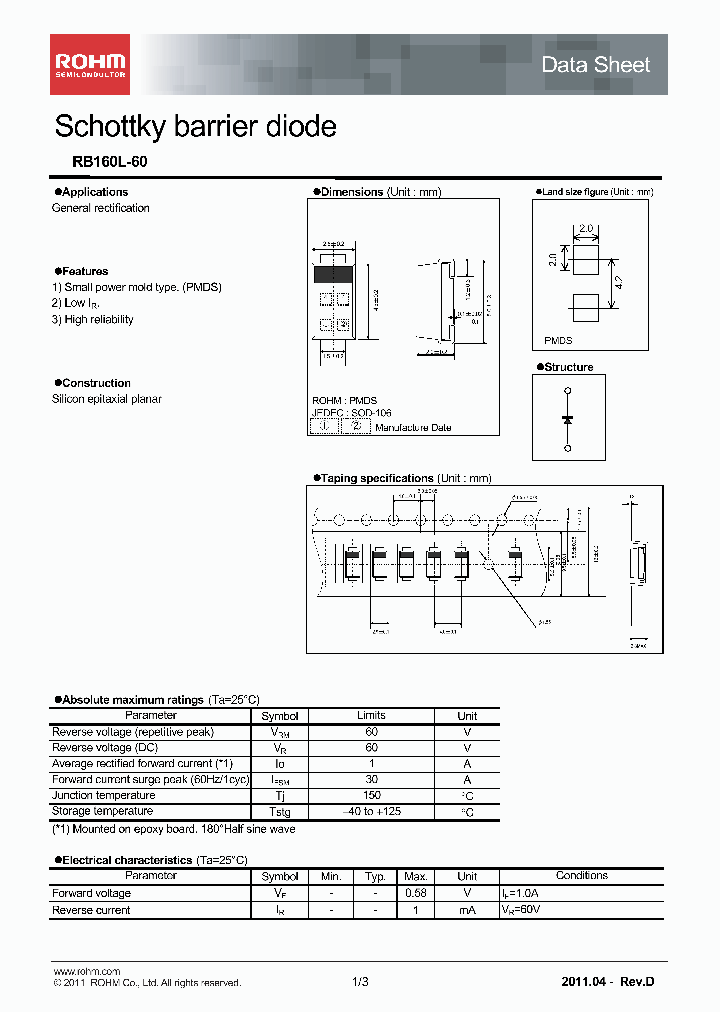 RB160L-60TE25_7178859.PDF Datasheet