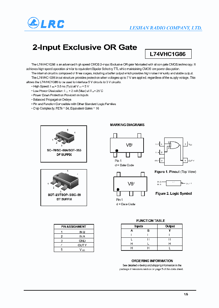 L74VHC1G86_7195684.PDF Datasheet