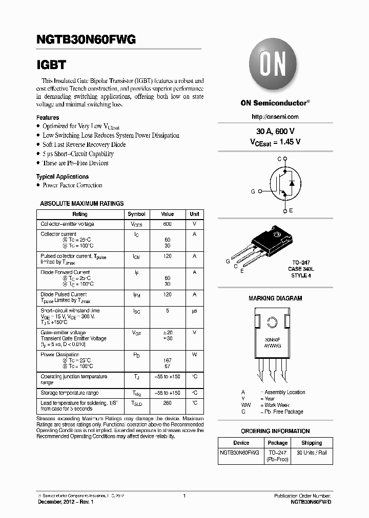 NGTB30N60FWG_7217348.PDF Datasheet