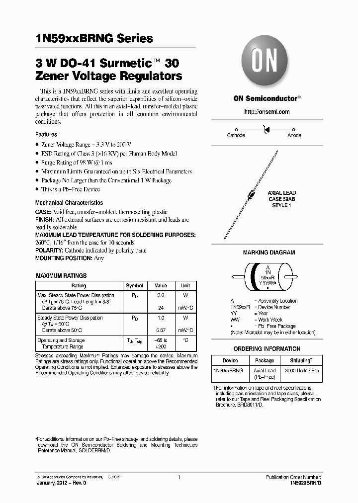 1N5929BRNG_7222620.PDF Datasheet