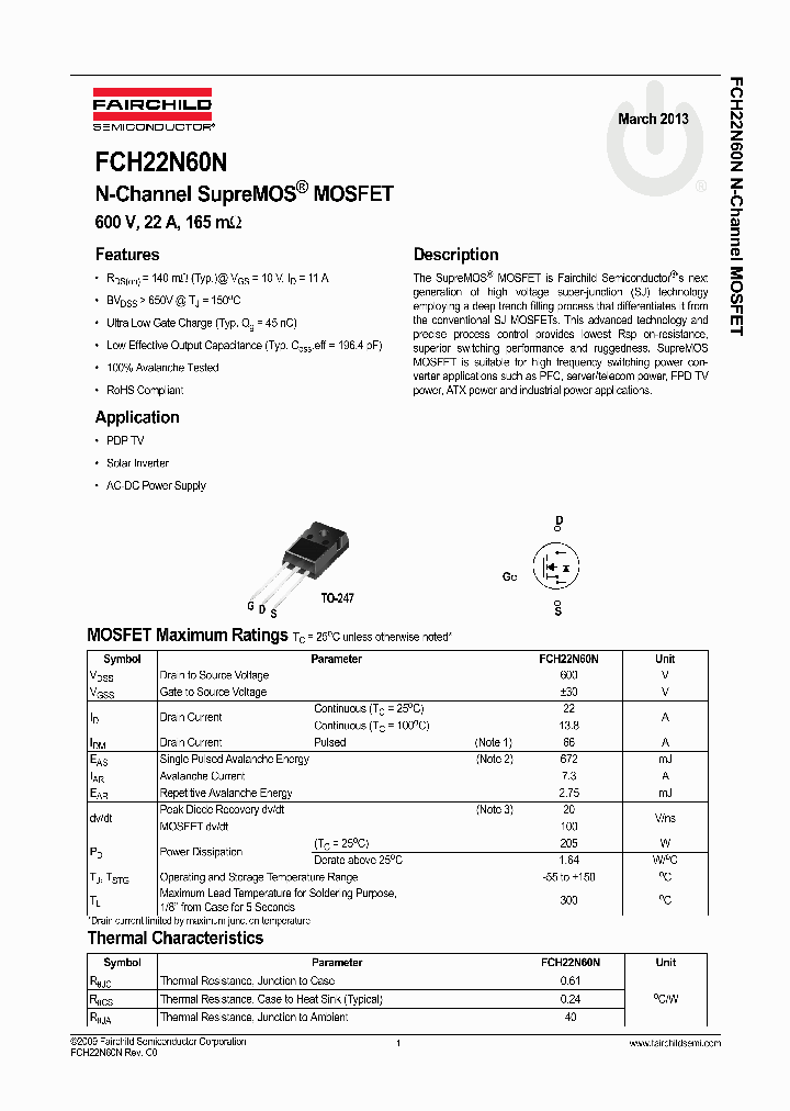 FCH22N60N_7236372.PDF Datasheet