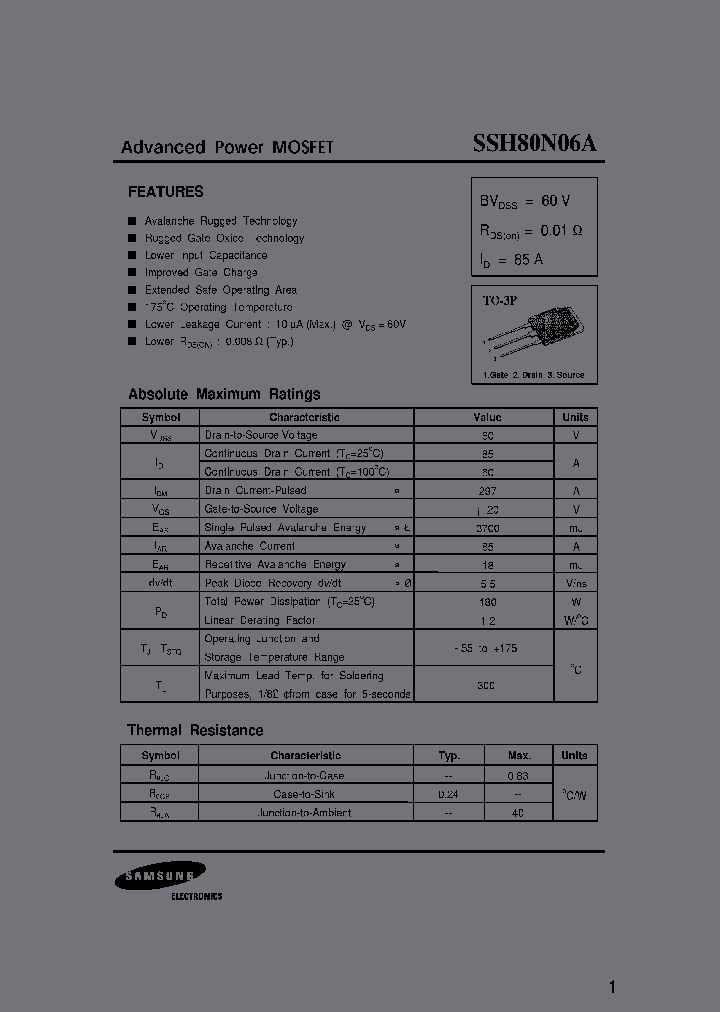 SSH80N06A_7237161.PDF Datasheet