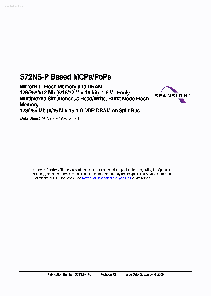 S72NS256P_7241224.PDF Datasheet