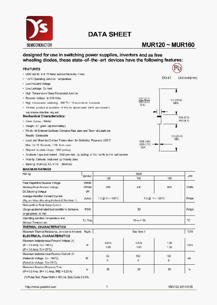 MUR120_7242008.PDF Datasheet