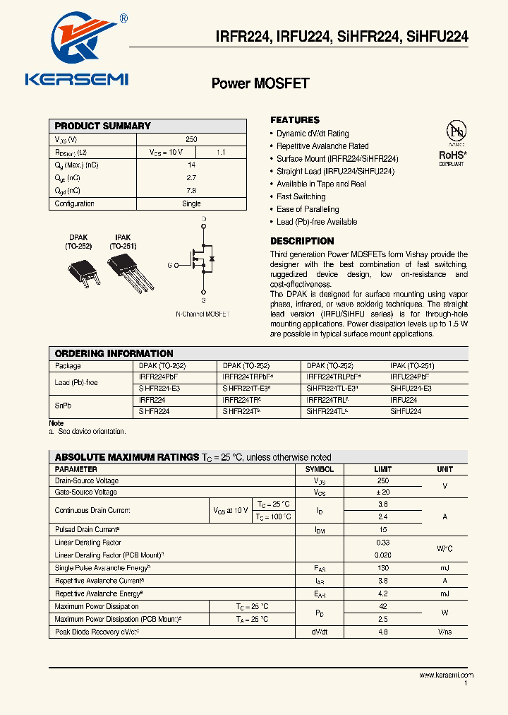 SIIRFR224PBF_7251408.PDF Datasheet