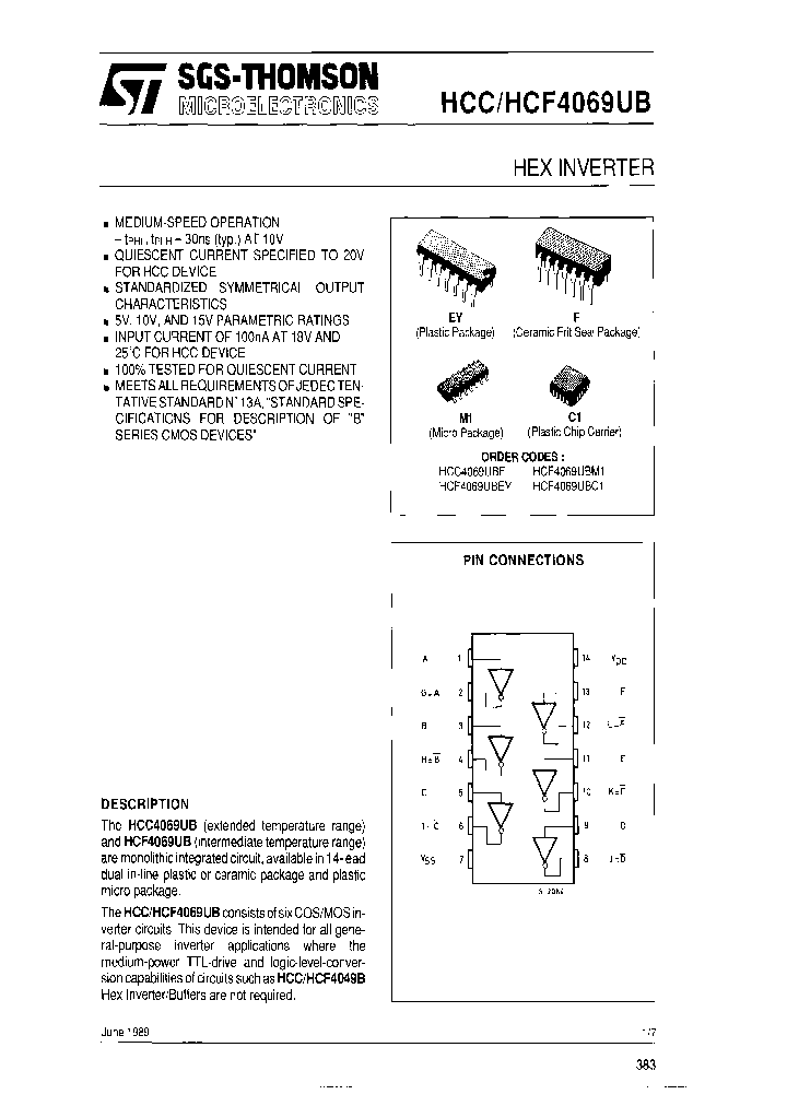 HCF4069UBC1_7259236.PDF Datasheet