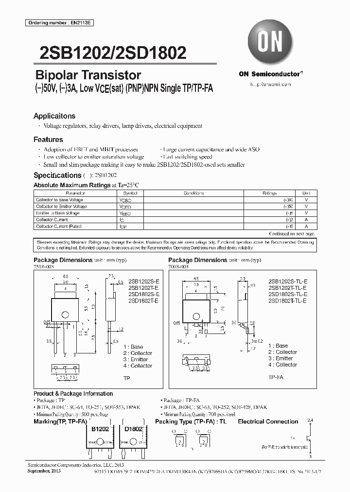 2SD1802S-E_7260124.PDF Datasheet