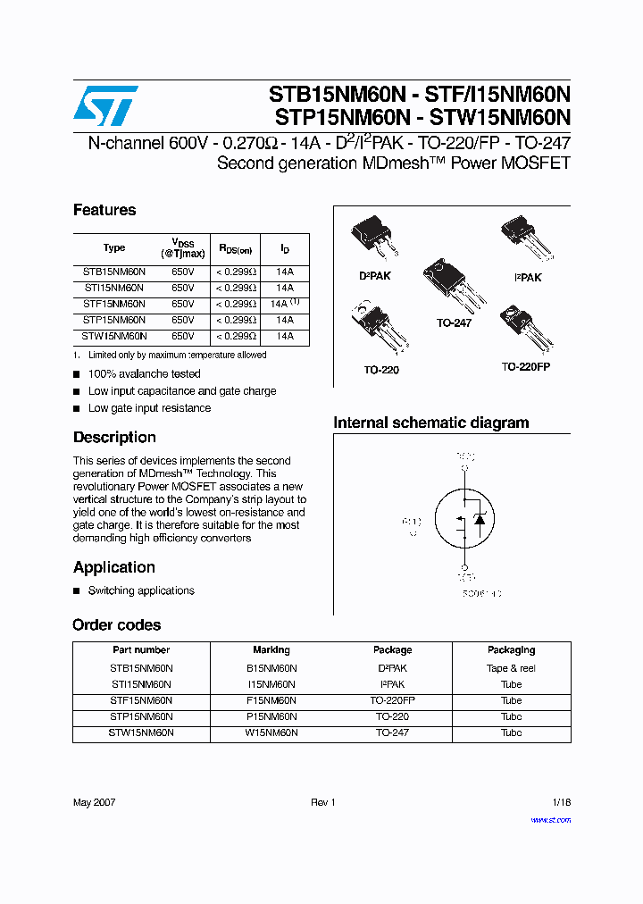 STF15NM60N_7265181.PDF Datasheet