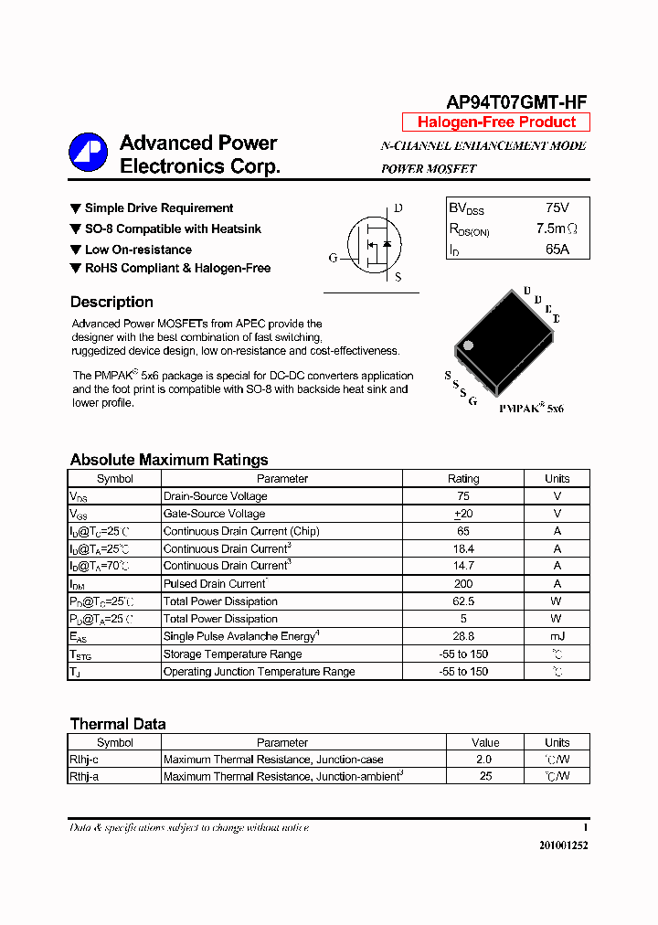 AP94T07GMT-HF_7271109.PDF Datasheet