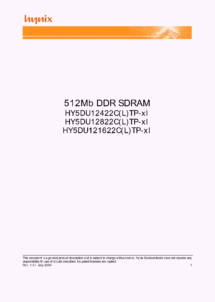 HY5DU12822CLTP-J_7280482.PDF Datasheet