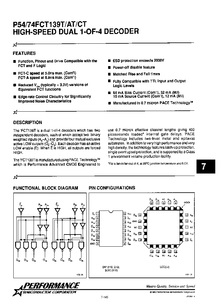 P54FCT139CTDB_7283314.PDF Datasheet