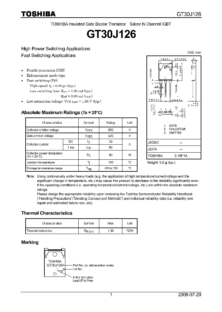 GT30J126_7287452.PDF Datasheet