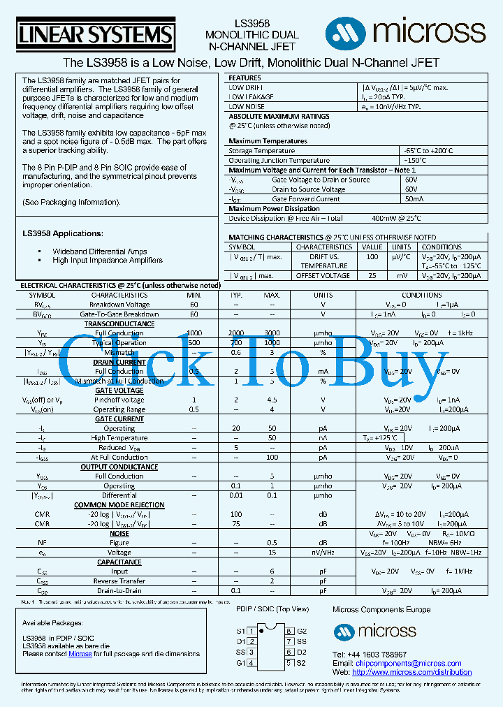 LS3958SOIC_7291047.PDF Datasheet