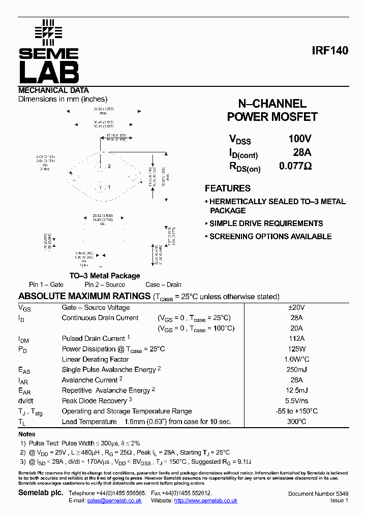 IRF140-JQR-B_7295161.PDF Datasheet