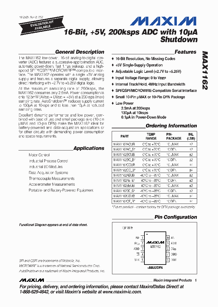 MAX1162CEUB-T_7298735.PDF Datasheet