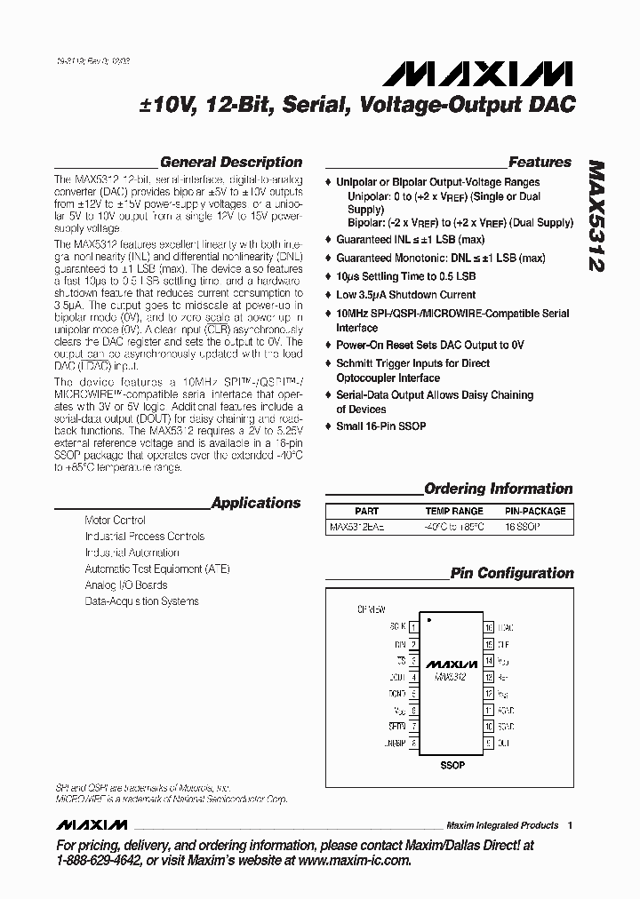 MAX5312_7309791.PDF Datasheet