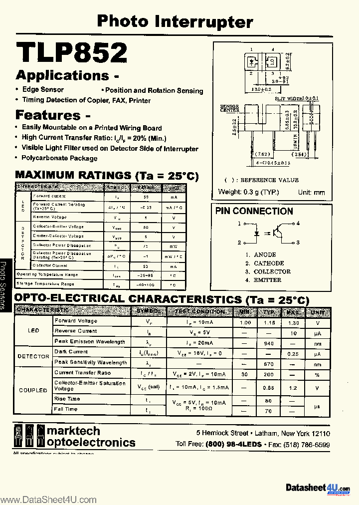 TLP852_7310036.PDF Datasheet