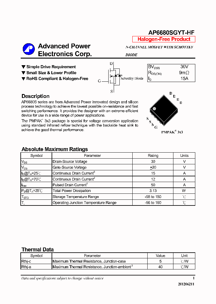 AP6680SGYT-HF_7320766.PDF Datasheet