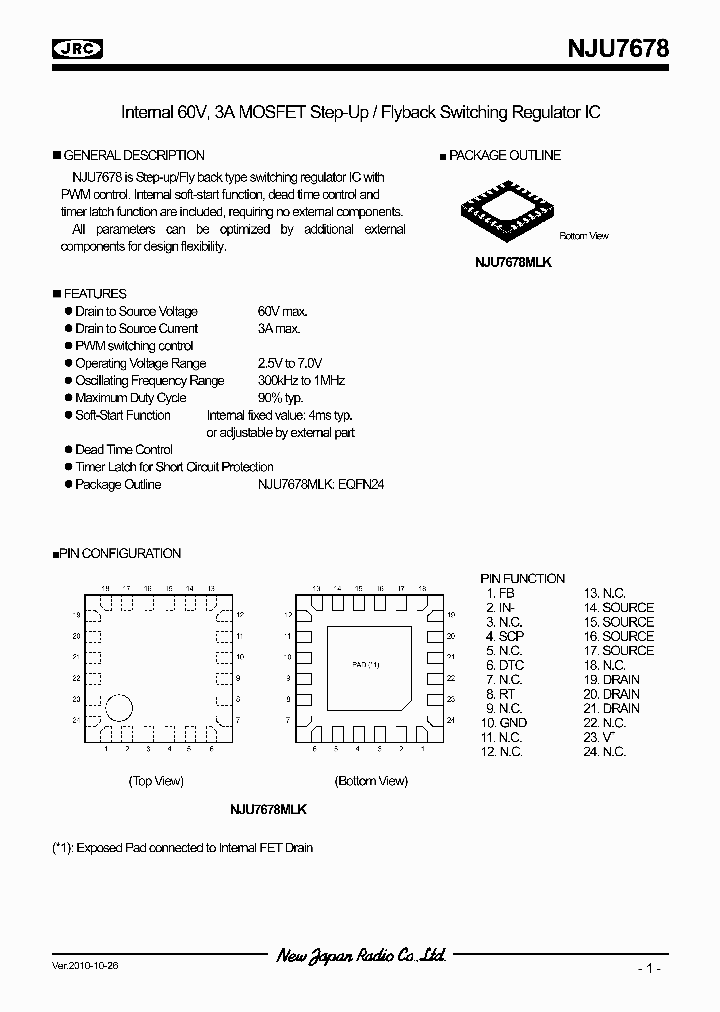 NJU7678_7337996.PDF Datasheet