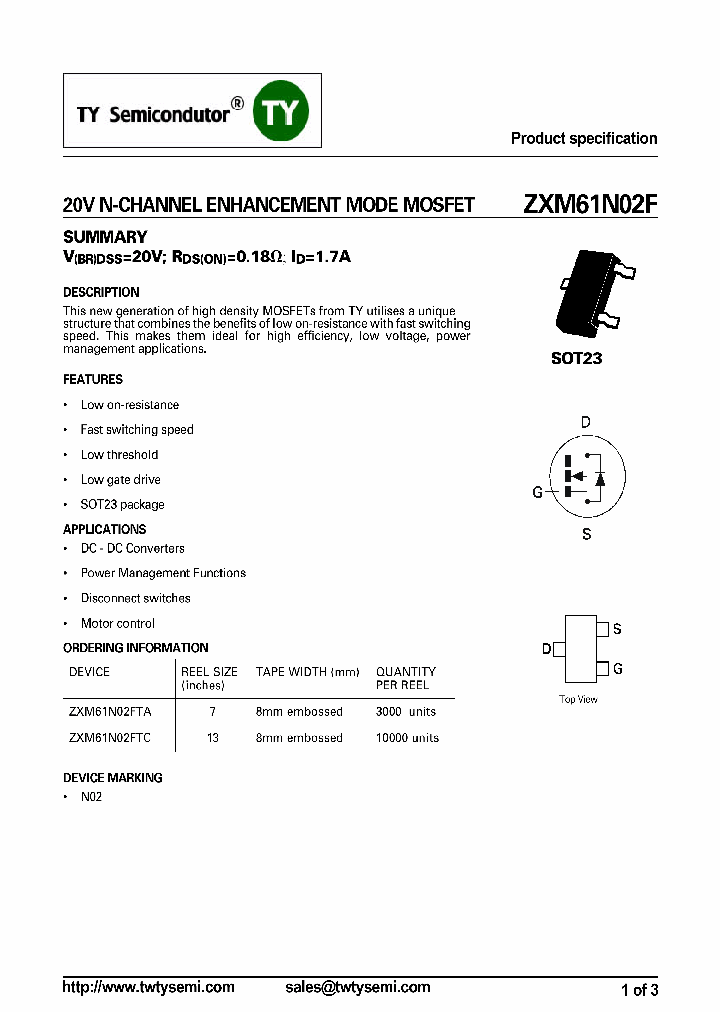 ZXM61N02F_7340840.PDF Datasheet