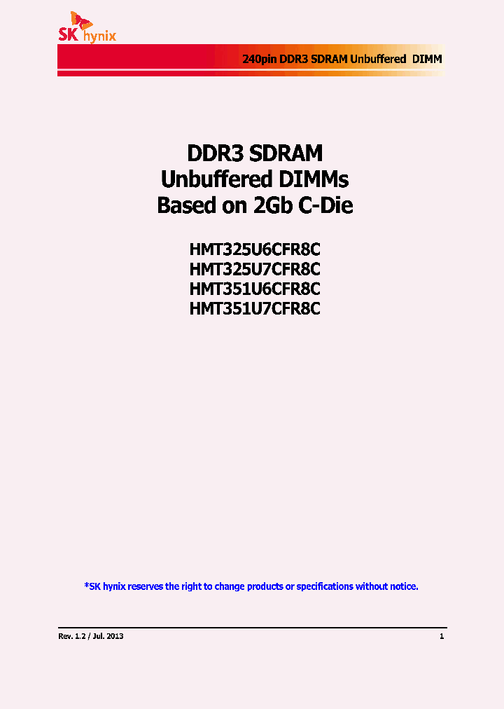 HMT351U7CFR8C-H9_7352315.PDF Datasheet