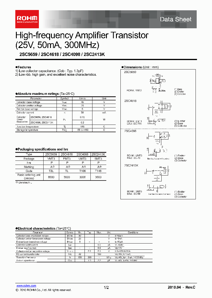 2SC4618TLP_7352501.PDF Datasheet