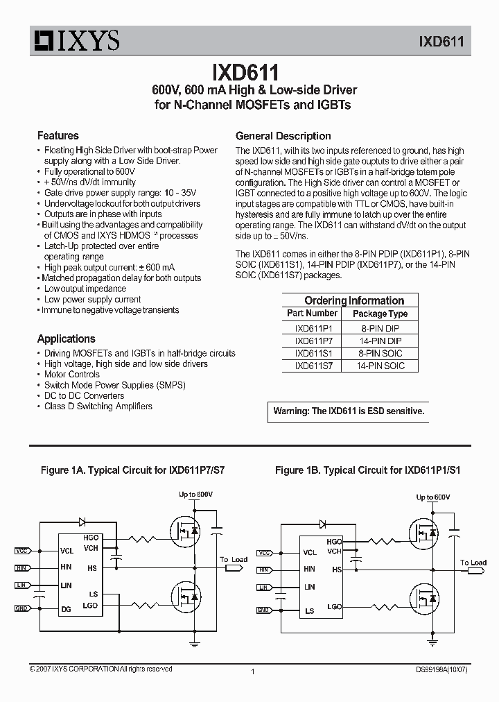 IXD611S1_7370284.PDF Datasheet