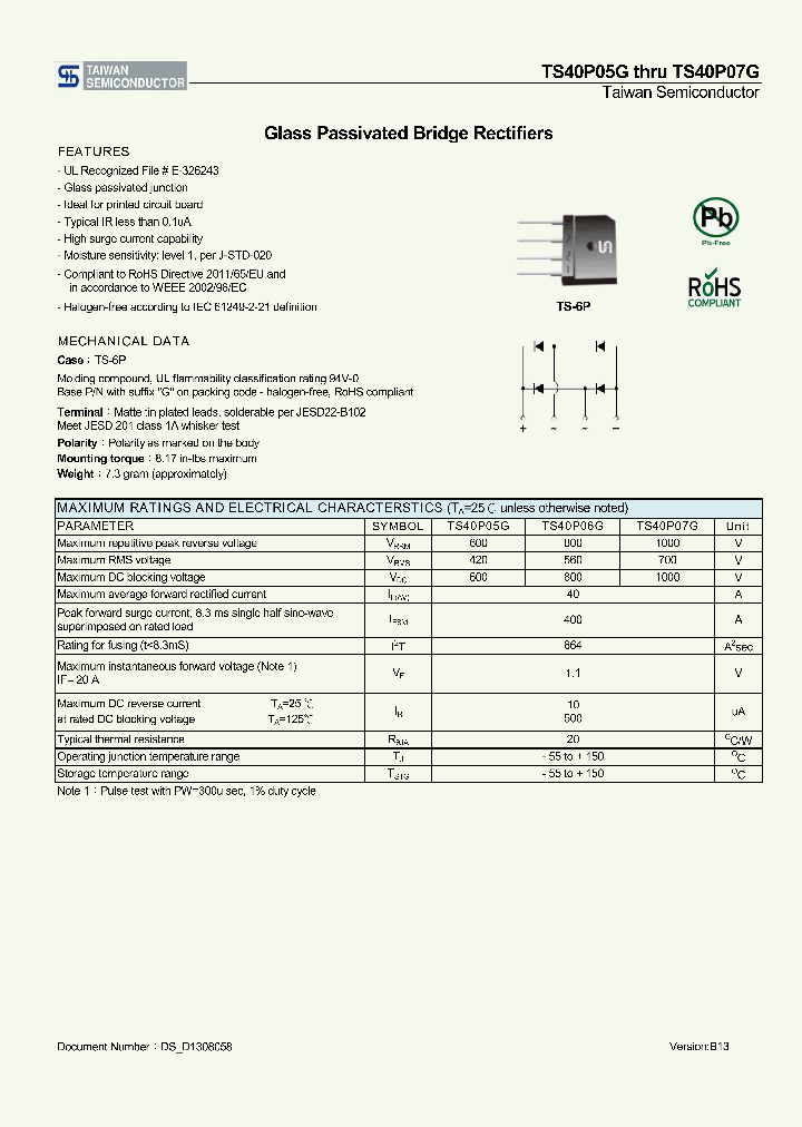 TS40P06G_7393847.PDF Datasheet