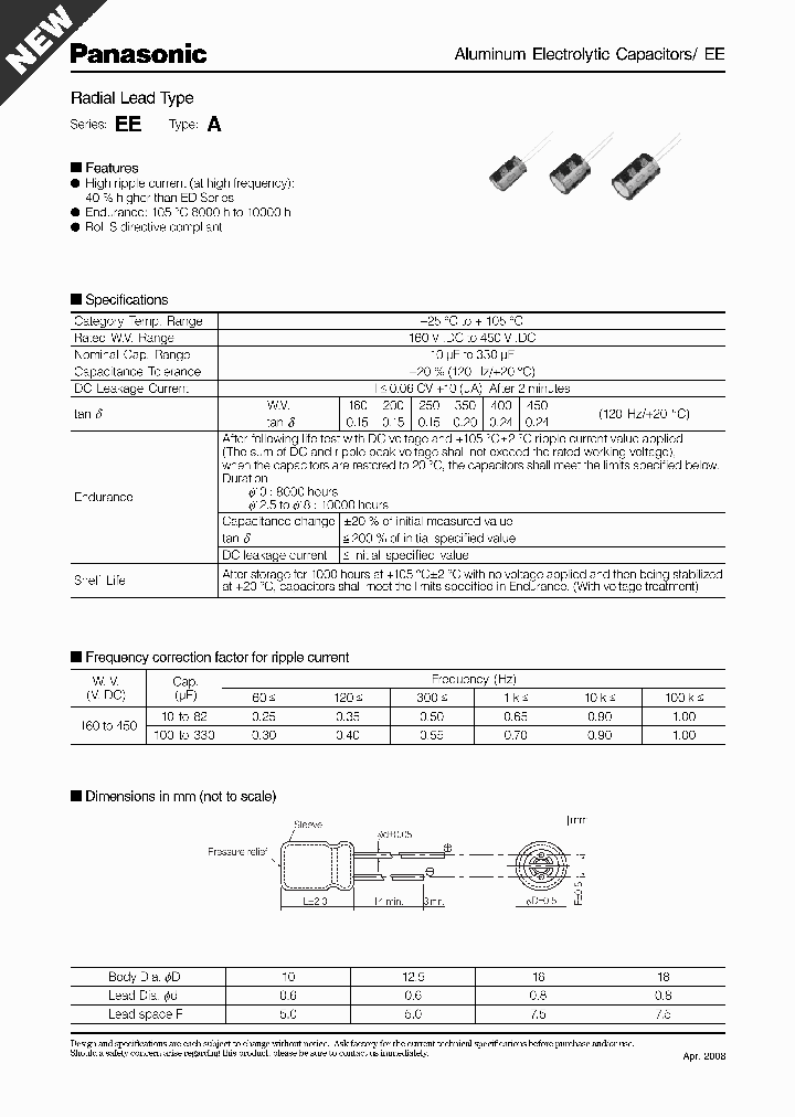 EEUEE2V220_7410655.PDF Datasheet