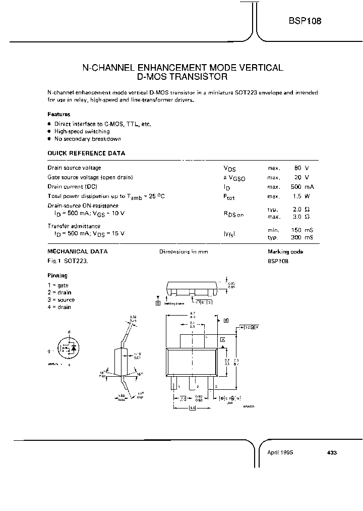 BSP108-TAPE-7_7453910.PDF Datasheet