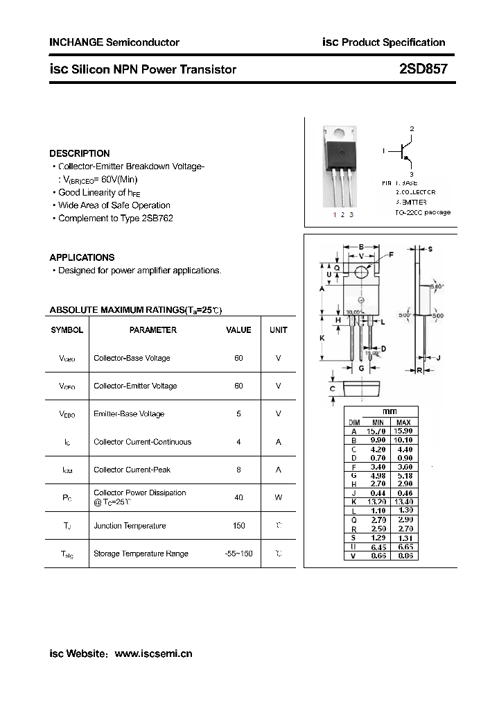 2SD857_7464921.PDF Datasheet