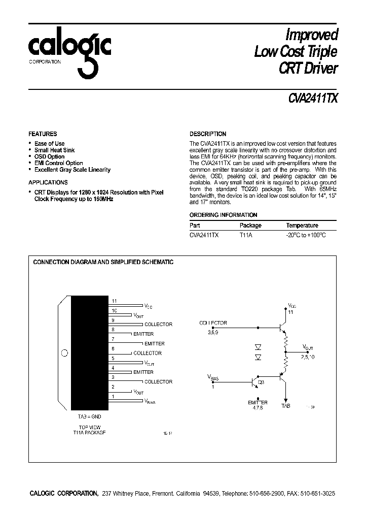 CALOGICLLC-CVA2411TX_7487236.PDF Datasheet