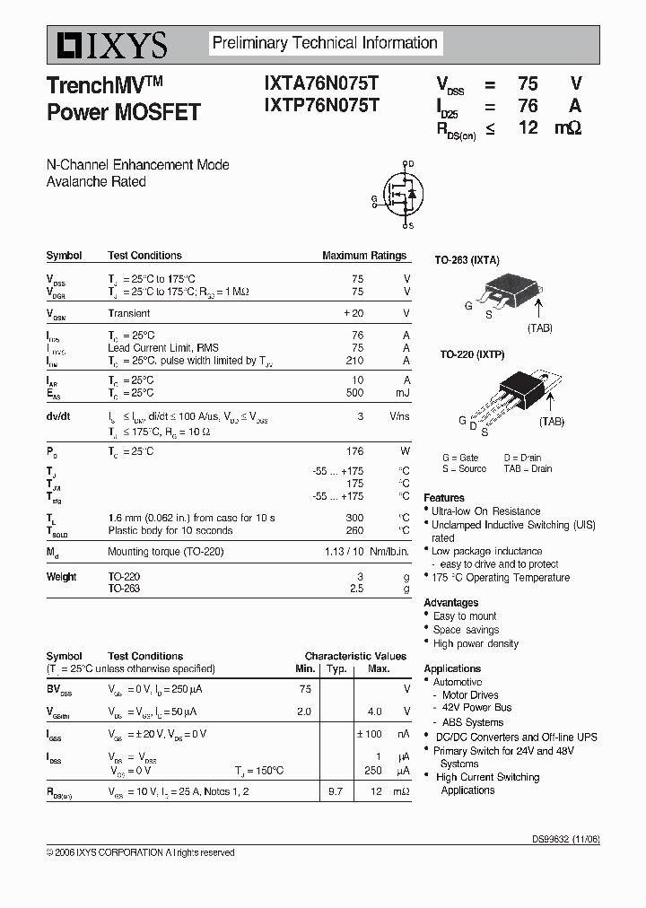 IXTP76N075T_7491805.PDF Datasheet