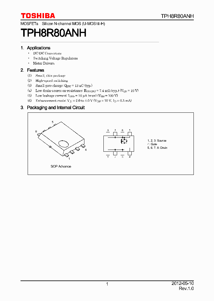 TPH8R80ANH_7492958.PDF Datasheet